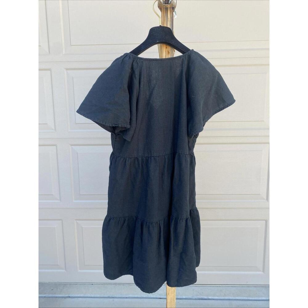 Universal Thread Flutter Short Sleeve Mini Skater Dress Black S Small - Picture 5 of 7